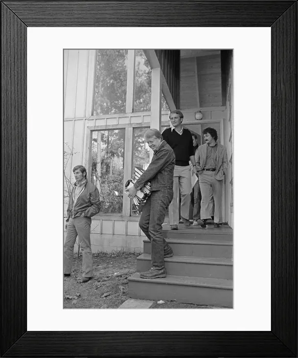 Framed Print : Carter in Denim Carries Books by Porch Framed Print : Carter in Denim Carries Books by Porch