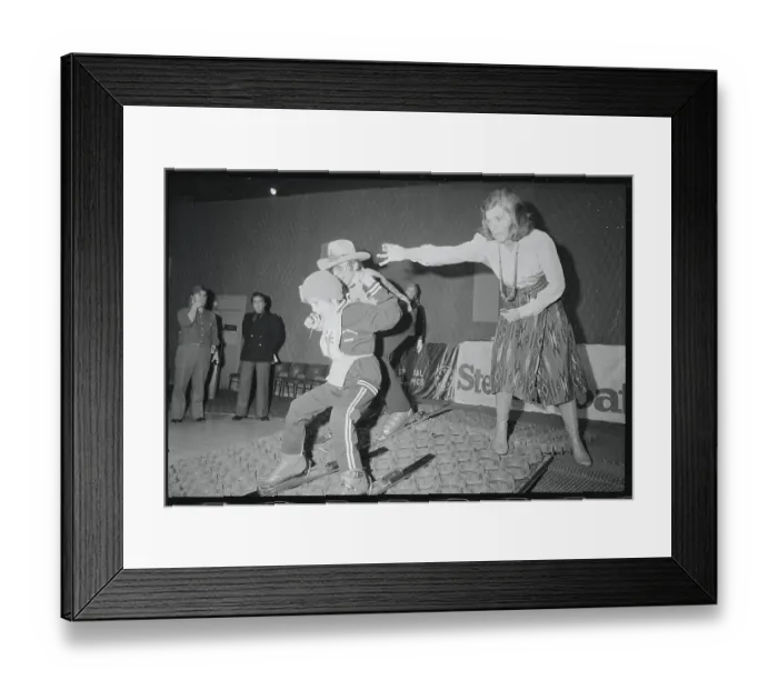 Framed Print : Eunice Shriver and Billy Kidd Assisting Youngster