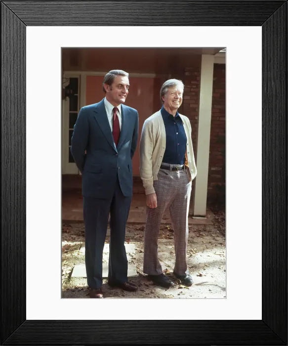 Framed Print : Jimmy Carter and Walter Mondale Outdoors Framed Print : Jimmy Carter and Walter Mondale Outdoors