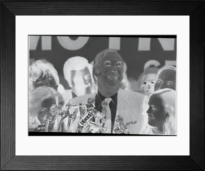 Framed Print : Patrick Moynihan Thanking His Supporters Framed Print : Patrick Moynihan Thanking His Supporters
