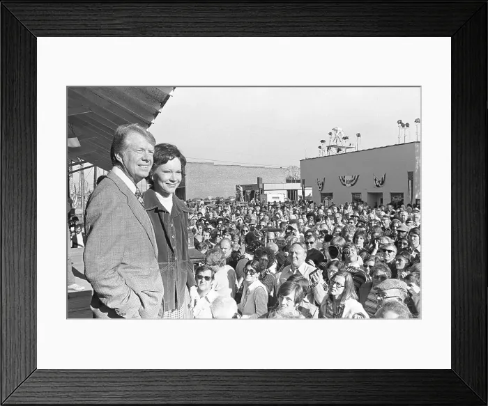 Framed Print : Jimmy and Rosalynn Carter After Election Framed Print : Jimmy and Rosalynn Carter After Election