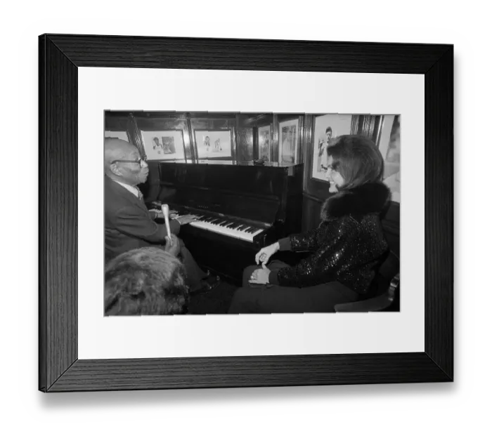Framed Print : Jacqueline Kennedy Onassis Watching Eubie Blake Perform Framed Print : Jacqueline Kennedy Onassis Watching Eubie Blake Perform