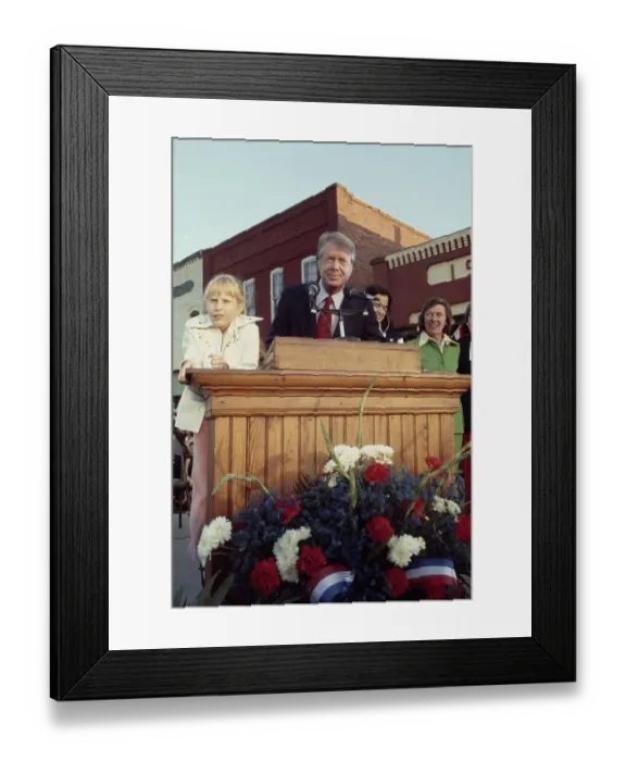 Framed Print : Jimmy Carter And Daughter Amy Framed Print : Jimmy Carter And Daughter Amy
