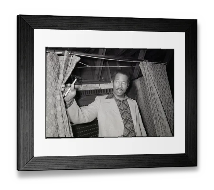 Framed Print : Eldridge Cleaver Leaving Voting Booth Framed Print : Eldridge Cleaver Leaving Voting Booth