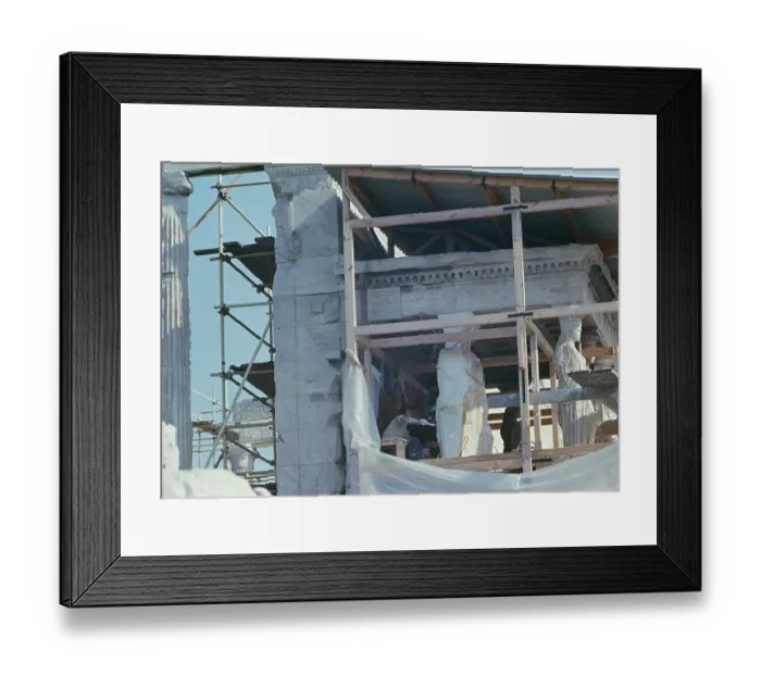 Framed Print : Restoration Of The Erechtheion Framed Print : Restoration Of The Erechtheion