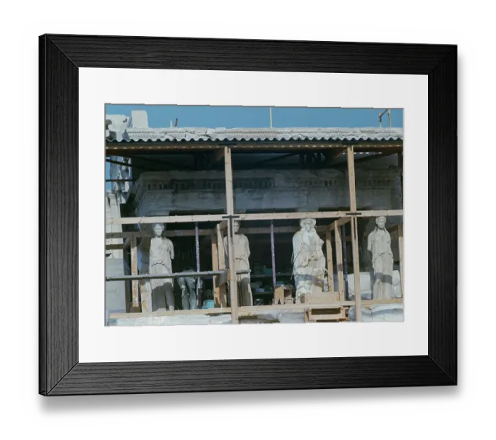 Framed Print : Restoration Of The Erechtheion Framed Print : Restoration Of The Erechtheion
