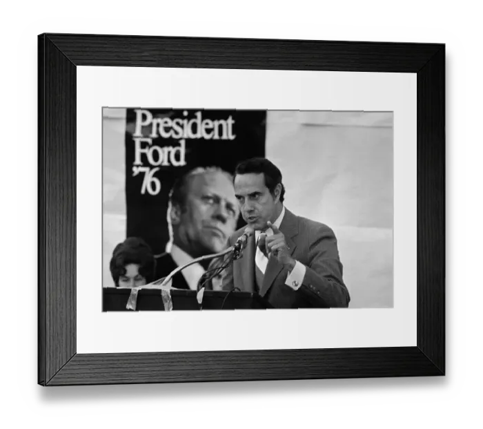 Framed Print : Bob Dole Pointing a Finger Framed Print : Bob Dole Pointing a Finger