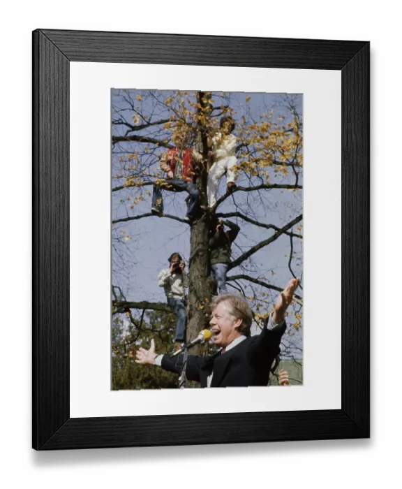 Framed Print : Carter Presidential Election Campaign Framed Print : Carter Presidential Election Campaign