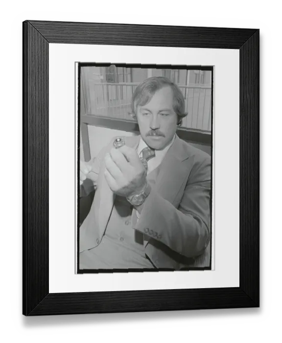 Framed Print : Jim Hunter Holding Baseball Ring Framed Print : Jim Hunter Holding Baseball Ring