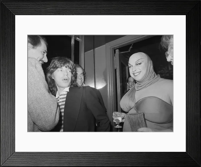 Framed Print : Mick Jagger and Divine