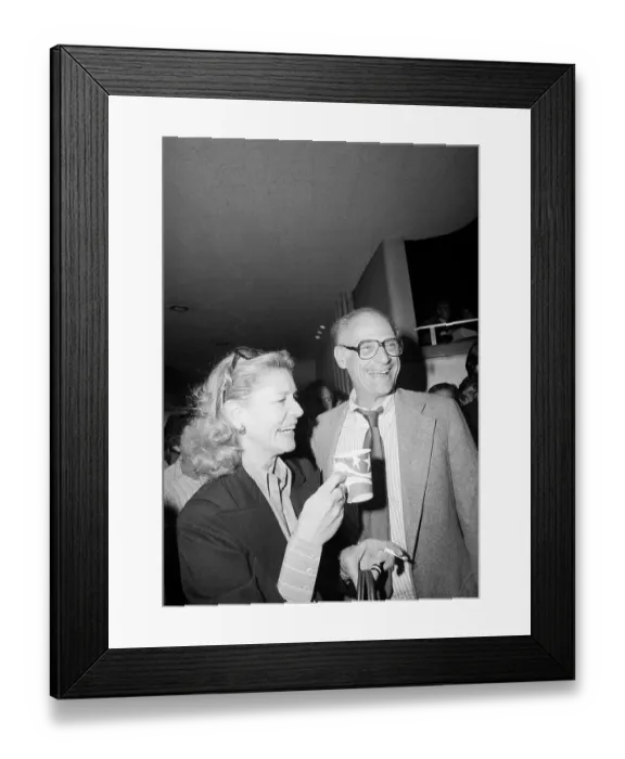 Framed Print : Arthur Miller Speaking with Lauren Bacall Framed Print : Arthur Miller Speaking with Lauren Bacall