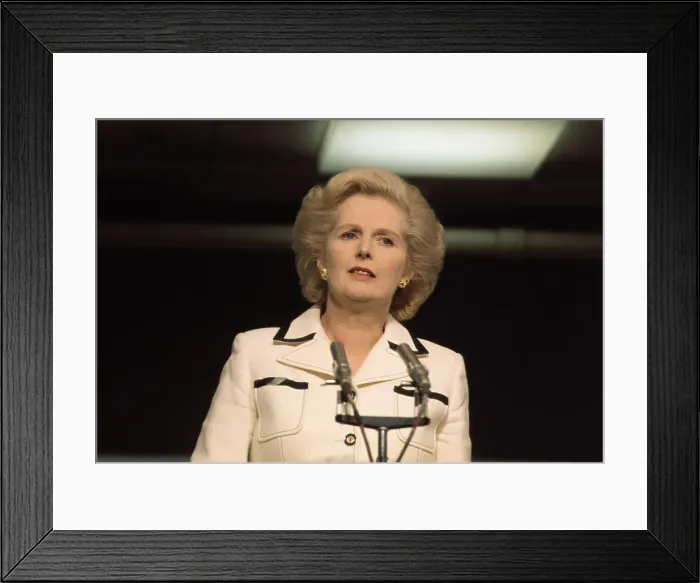 Framed Print : Margaret Thatcher Speaking Framed Print : Margaret Thatcher Speaking