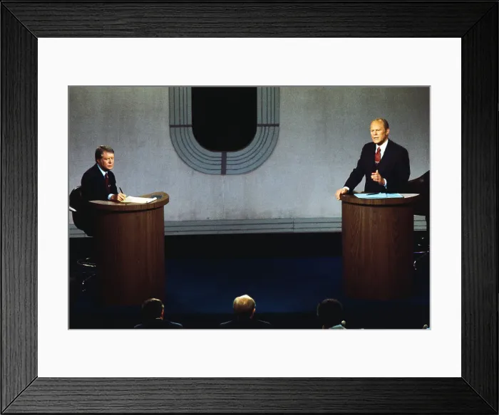 Framed Print : Jimmy Carter and Gerald Ford Debating Framed Print : Jimmy Carter and Gerald Ford Debating