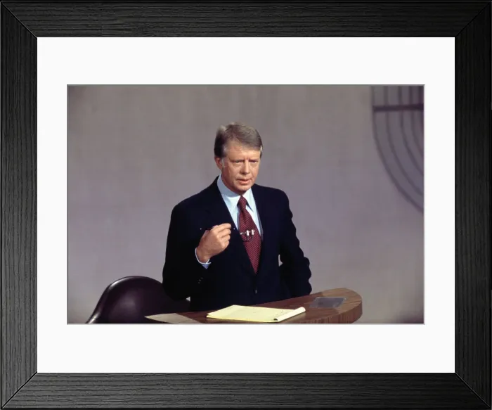 Framed Print : Jimmy Carter Debating Framed Print : Jimmy Carter Debating