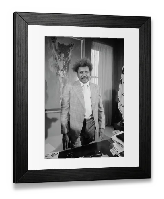 Framed Print : Don King Posing in Office Framed Print : Don King Posing in Office