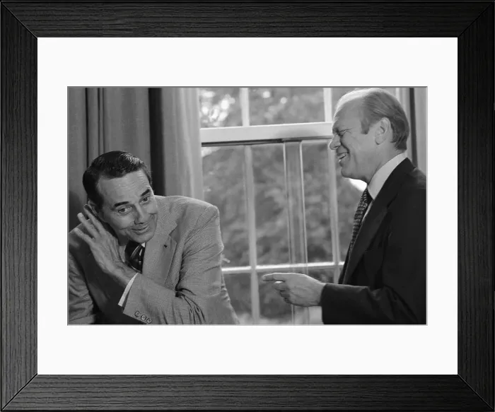 Framed Print : President Ford Conversing with Bob Dole Framed Print : President Ford Conversing with Bob Dole