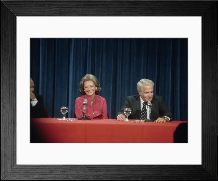 Framed Print : Barbara Walters And Harry Reasoner Framed Print : Barbara Walters And Harry Reasoner