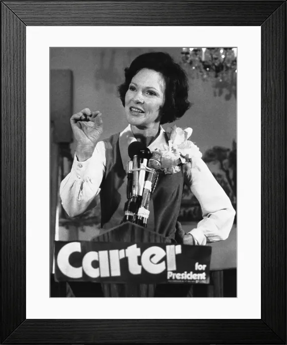 Framed Print : Rosalynn Carter at Press Conference Framed Print : Rosalynn Carter at Press Conference