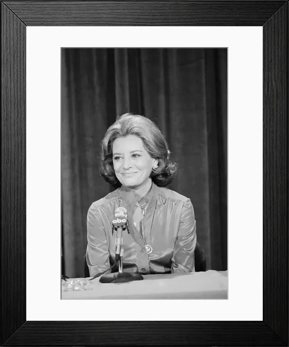 Framed Print : TV Personality Barbara Walters Framed Print : TV Personality Barbara Walters