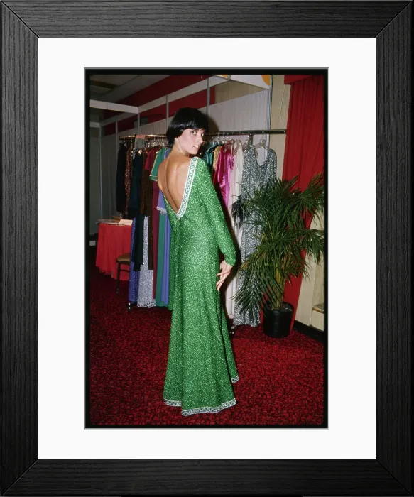 Framed Print : Kelly Green Evening Dress Framed Print : Kelly Green Evening Dress