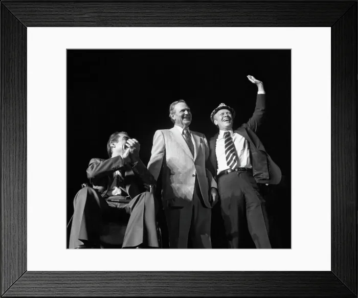 Framed Print : President Gerald Ford Wears Bear Bryant's Hat Framed Print : President Gerald Ford Wears Bear Bryant's Hat