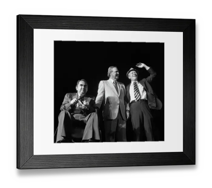 Framed Print : President Gerald Ford Wears Bear Bryant's Hat Framed Print : President Gerald Ford Wears Bear Bryant's Hat