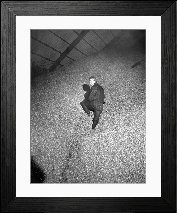 Framed Print : Former Governor Carter Standing in Peanuts Framed Print : Former Governor Carter Standing in Peanuts