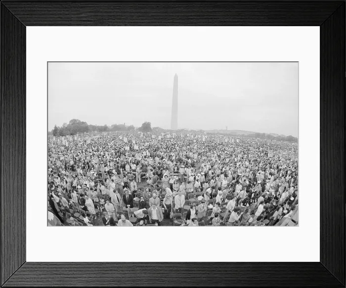 Framed Print : Crowds at Reverend Moon's Rally in Washington, DC Framed Print : Crowds at Reverend Moon's Rally in Washington, DC