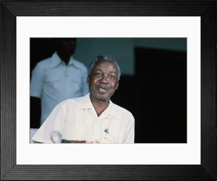 Framed Print : President Julius Nyerere Of Tanzania Framed Print : President Julius Nyerere Of Tanzania