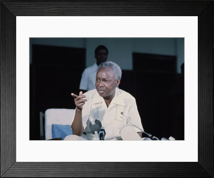Framed Print : President Julius Nyerere Of Tanzania Framed Print : President Julius Nyerere Of Tanzania