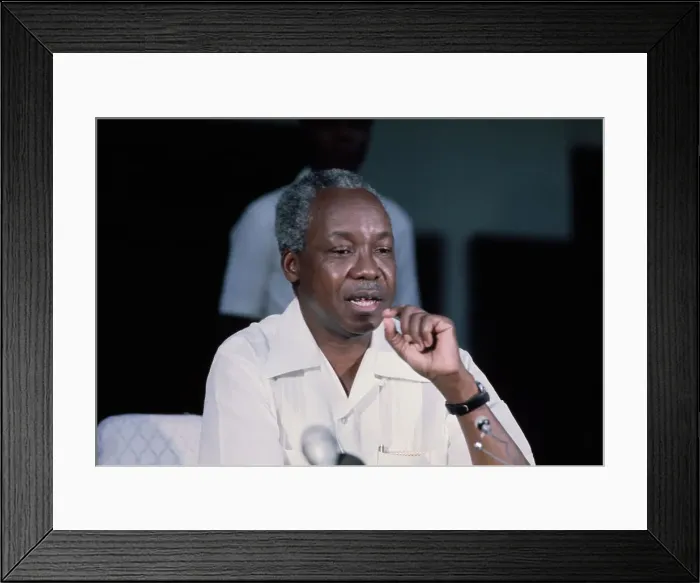 Framed Print : President Julius Nyerere Of Tanzania Framed Print : President Julius Nyerere Of Tanzania