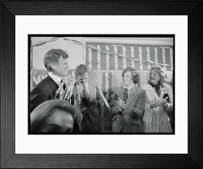 Framed Print : Edward M. Kennedy Celebrating with Family Members During His Senatorial Victory Framed Print : Edward M. Kennedy Celebrating with Family Members During His Senatorial Victory