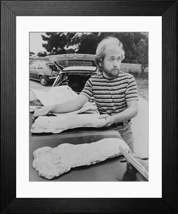 Framed Print : Man With Three-Toed Plaster Casts Framed Print : Man With Three-Toed Plaster Casts