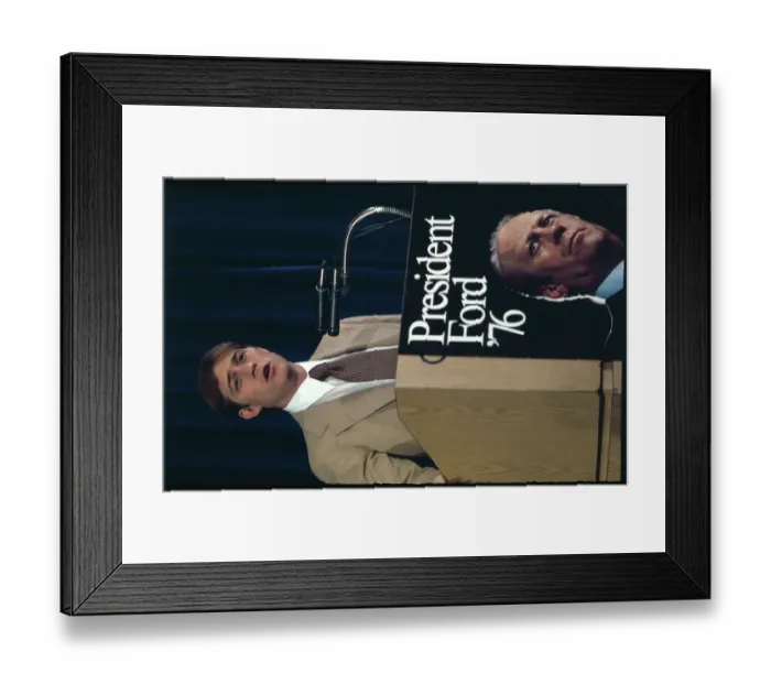Framed Print : Gerald Ford's Son Jack Speaking at Podium Framed Print : Gerald Ford's Son Jack Speaking at Podium