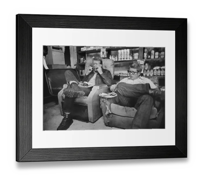 Framed Print : Presidential Candidate Jimmy Carter and Brother Billy Framed Print : Presidential Candidate Jimmy Carter and Brother Billy
