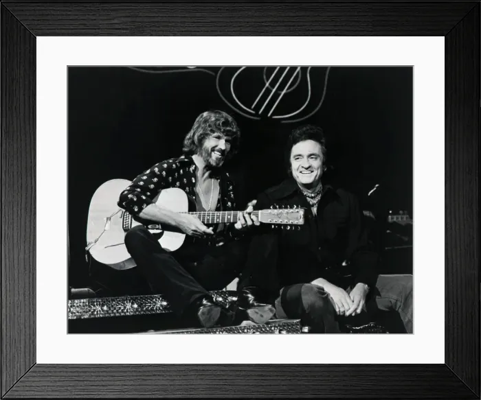 Framed Print : Kris Kristofferson and Johnny Cash Framed Print : Kris Kristofferson and Johnny Cash