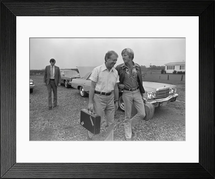 Framed Print : Jimmy Carter Carries Redford'S Briefcase Framed Print : Jimmy Carter Carries Redford'S Briefcase