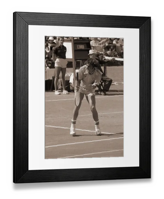 Framed Print : Ilie Nastase Loses Temper on Court Framed Print : Ilie Nastase Loses Temper on Court