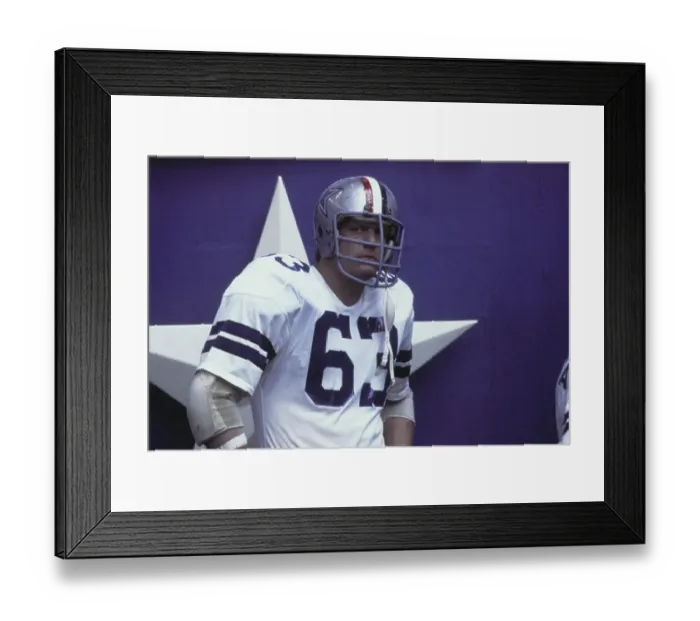 Framed Print : Larry Cole Pausing in Football Uniform Framed Print : Larry Cole Pausing in Football Uniform