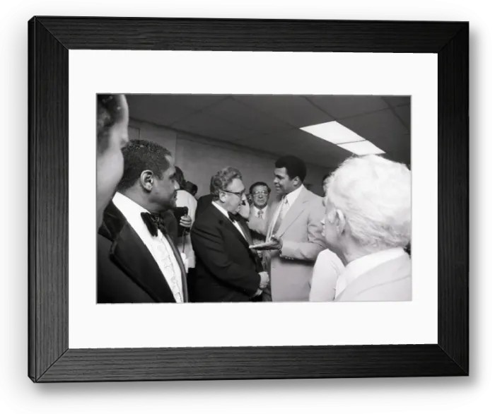 Framed Print : Muhammad Ali Talking to Henry Kissinger Framed Print : Muhammad Ali Talking to Henry Kissinger