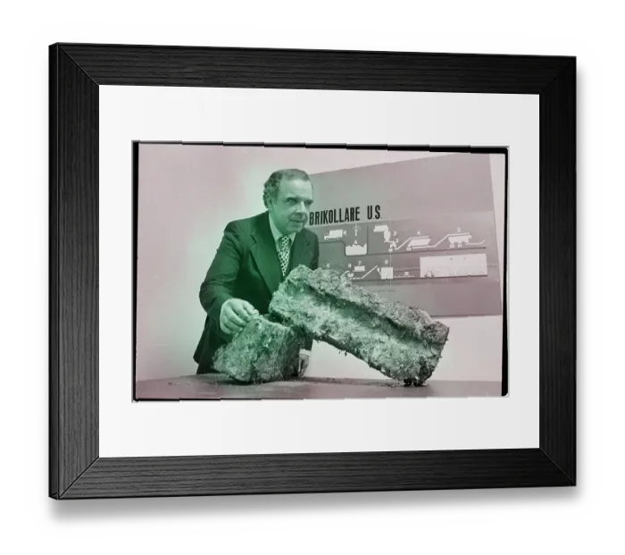 Framed Print : Michael Keane Exhibiting Compost Brick
