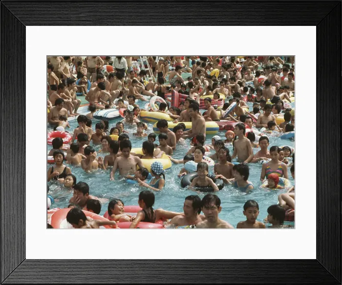 Framed Print : Bathers At Korakuen Amusement Park Framed Print : Bathers At Korakuen Amusement Park