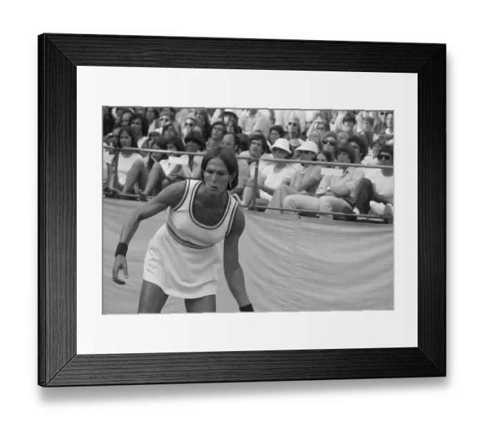 Framed Print : Renee Richards Playing Tennis Framed Print : Renee Richards Playing Tennis