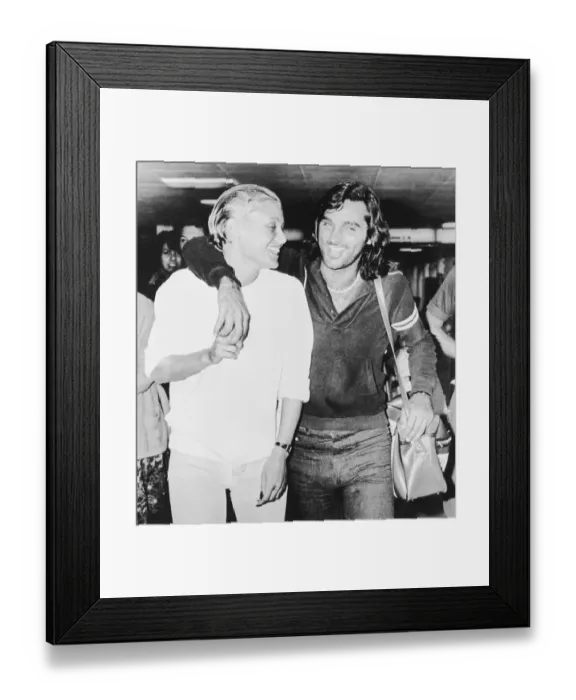 Framed Print : George Best and Angela MacDonald-Janes