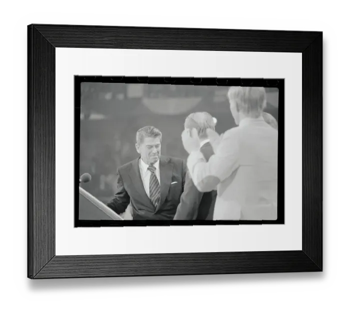Framed Print : Ronald Reagan Showing Emotion Framed Print : Ronald Reagan Showing Emotion