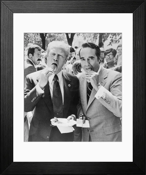 Framed Print : Dole and Ford Eating Lunch