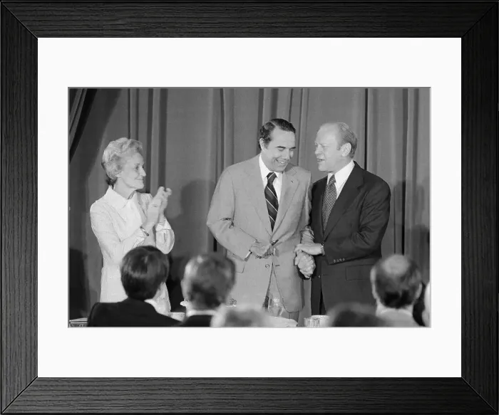 Framed Print : Bob Dole and Gerald Ford Holding Hands Framed Print : Bob Dole and Gerald Ford Holding Hands