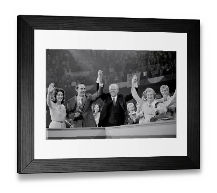 Framed Print : President Ford and Robert Dole with Their Wives