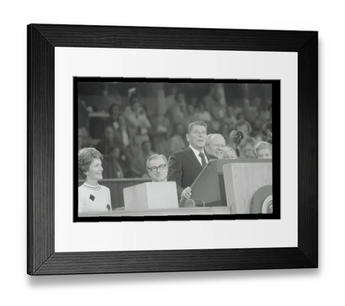 Framed Print : Ronald Reagan at Closing Convention Framed Print : Ronald Reagan at Closing Convention
