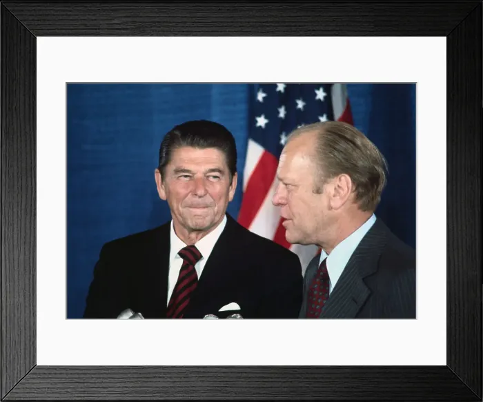 Framed Print : Ronald Reagan with Gerald Ford Framed Print : Ronald Reagan with Gerald Ford